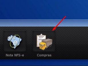 Acesse a tela Compras para busca automática de XML